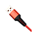 *Кабель GoPower GP02L USB (m)-Lightning (m) 1.0м 2.4A нейлон красный (1/200/800) 