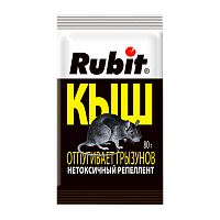 Отпугиватель грызунов Рубит Кыш нетоксичный Репеллент 80г (1/50)
