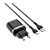 Сетевое З/У HOCO C12Q 1USB 3.0A QC3.0 с кабелем Type-C черный (1/10/100)