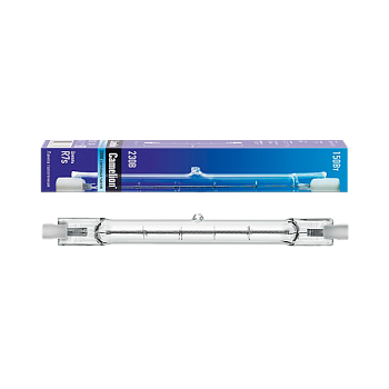 Лампа галогенная Camelion R7s 150W 220V трубка J118 прозрачная (1/50/500)