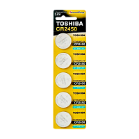 Батарейка Toshiba CR2450 BL5 Lithium 3V (5/100/8000)