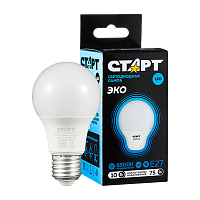 Лампа светодиодная Старт GLS E27 10W 6500К 220V груша Black матовая (1/10/100)