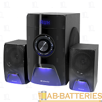 Колонки 2.1 Defender X500 50W bluetooth 4.2 FM/SD USB(f)/2xRCA(f) черный (1/3) 