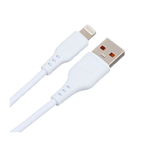 Кабель GoPower GP01L USB (m)-Lightning (m) 1.0м 2.4A ПВХ белый (1/200/800)