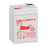 Аккумулятор свинцово-кислотный STAR DJW6-4.5 6V 4.5Ah