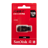 Флеш-накопитель SanDisk Cruzer Blade CZ50 128GB USB2.0 пластик CN (Китай) черный (1/50) 
