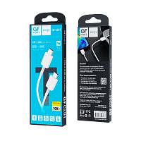 Кабель GFPower C20T Type-C (m)-Type-C (m) 1.0м 3.6A ПВХ белый (1/200/800)
