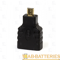 Переходник Smartbuy A116 microHDMI (m)-HDMI (f) пластик черный (1/1000)