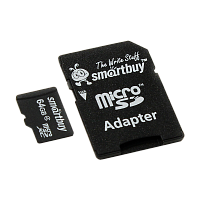 Карта памяти microSD Smartbuy 64GB Class4 4 МБ/сек с адаптером