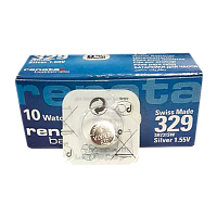 Батарейка Renata 329 (SR731SW) Silver Oxide 1.55V (1/10/100) 