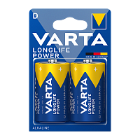 Батарейка Varta LONGLIFE POWER (HIGH ENERGY) LR20 D BL2 Alkaline 1.5V (4920) (2/20/100)