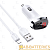Автомобильное З/У Borofone BZ15 2USB 2.4A дисплей с кабелем Lightning белый (1/40/160)