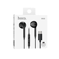 Наушники вставные HOCO M101 с микр. черный (1/144/864) 