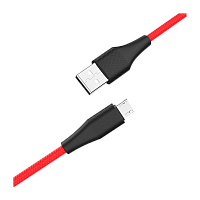 Кабель HOCO X32 USB (m)-microUSB (m) 1м 2.0A силикон красный (1/33/330)