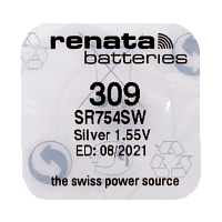 Батарейка Renata 309 Silver Oxide 1.55V (1/10/100)