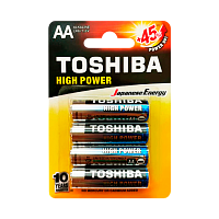 Батарейка Toshiba LR6 AA BL4 Alkaline 1.5V (4/48/192)