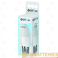 Лампа светодиодная Фотон B35 E27 9W 4000К 100-265V свеча (1/10/50)