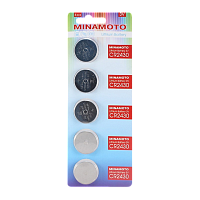Батарейка Minamoto CR2430 BL5 Lithium 3V (5/100/5000)