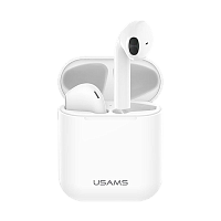 Bluetooth наушники USAMS LC DUAL series BHULC02, Bluetooth 5.0 цвет белый