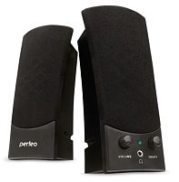 Колонки 2.0 Perfeo UNO Jack 3.5мм черный