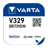 Батарейка Varta 329 (SR731SW) BL1 Silver Oxide 1.55V (1/10/100) 