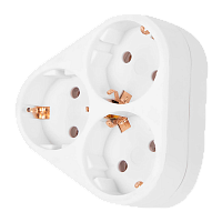 Сетевой переходник Старт 3р.С/З белый (1/30/60)