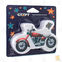 Ночник Старт "Мотоцикл" NL 3LED красный (60/240)