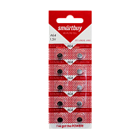 Батарейка Smartbuy G4/LR626/LR66/377A/177 BL10 Alkaline 1.5V (10/100/2000) 