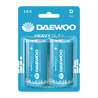 Батарейка Daewoo R20 D BL2 Heavy Duty 1.5V (2/12/96)