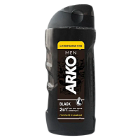 Гель для душа мужской Arko BLACK 2в1 260мл (1/12)