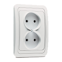Розетка Makel Mimoza 2гн. 16A белый 12017