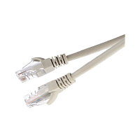 Патч-корд GoPower RJ-45 (m)-RJ-45 (m) 10м кат.5е ПВХ 26AWG CCA серый в пакете (1/25)