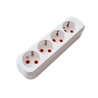 Колодка Прогресс 4р.С/З белый (без инд.упаковки) (1/10/100)