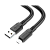 Кабель Borofone BX81 USB (m)-microUSB (f) 1.0м 2.4A ПВХ черный (1/360)
