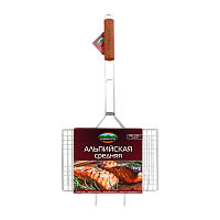 Решетка для барбекю "Альпийская", 6 секций (330 х 220 мм), средняя, "ПИКНИЧОК" (1/12)