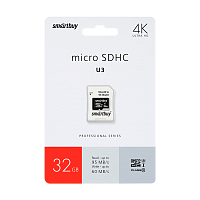 Карта памяти microSD Smartbuy Class10 PRO U3 32GB