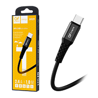Кабель GFPower 02T USB (m)-Type-C (m) 1м 2.4A нейлон черный (1/200/800)