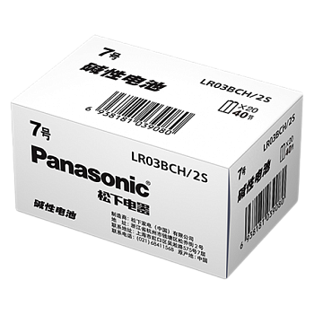 Батарейка Panasonic LR03 AAA BOX40 Shrink 2 1.5V CN (Китай) (40/400)