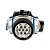 Фонарь налобный Camelion LED5310-7F3&nbsp;&nbsp; ( металлик, 7LED, 3 реж, 3XR03 в компл, пласт)