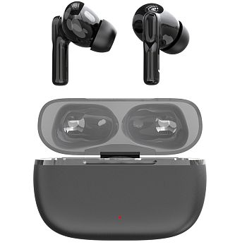Наушники внутриканальные GoPower MetalCase bluetooth 5.4 с микр. ANC+ENC черный графит (1/50) 