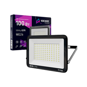 Прожектор светодиодный Космос Premium 100W IP65 6500К (1/20)