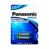 Батарейка Panasonic EVOLTA LR03 AAA BL2 Alkaline 1.5V (2/24/120) 