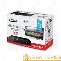 Приставка для цифрового ТВ Delta DS-750HD+ DVB-T/T2 металл черный (1/60) 