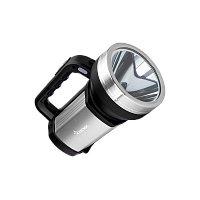 Фонарь прожектор Космос 900Lit 10WLED от аккумулятора IP44 3 режима черный/серебристый (1/12)