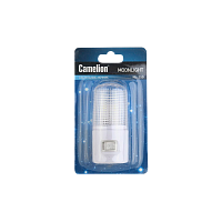 Ночник Camelion NL-250 220V в розетку белый (1/96)