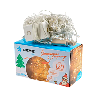 Гирлянда Космос 120LED 12.8м лампочки нить 8 режимов ассорти (1/50)