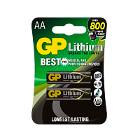 Батарейка GP FR6 AA BL2 Lithium 1.5V (2/20/160) 
