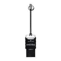 Картридер Smartbuy 707 USB2.0 microSD черный (1/20) 
