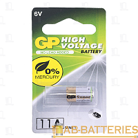 Батарейка GP LR11/A11/MN11 BL1 Alkaline 6V (1/10)  | Ab-Batteries | Элементы питания и аксессуары для сотовых оптом