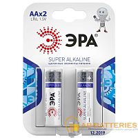 Батарейка ЭРА Super LR6 AA BL2 Alkaline 1.5V (2/40/320/15360)